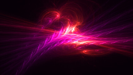 3D rendering abstract colorful fractal light background
