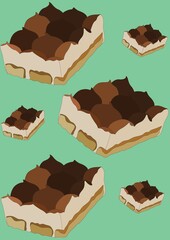 cake slices background