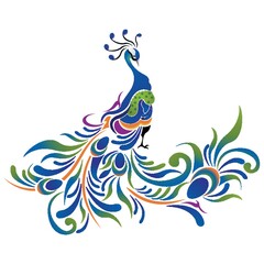 peacock pattern icon