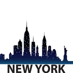 Obraz premium new york city skyline silhouette
