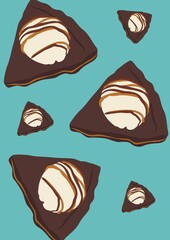 cake slices background