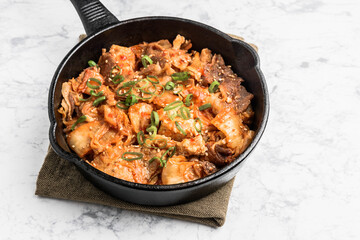 スタミナ料理　豚キムチ