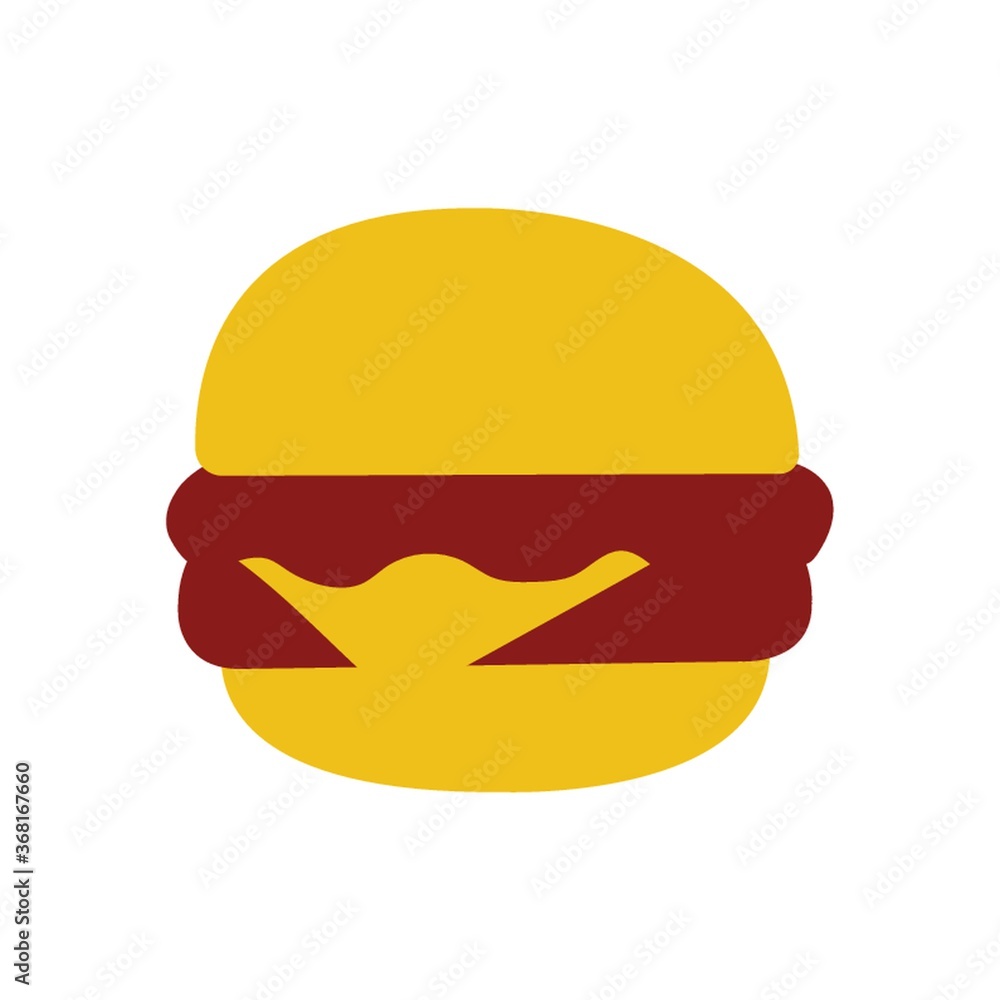 Wall mural hamburger