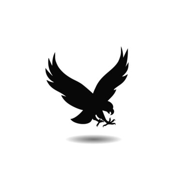 Falcon icon with shadow