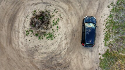 Picture from drone. traffic, car  © Mateusz
