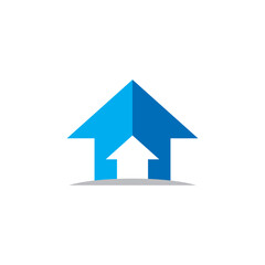 Fototapeta na wymiar financial logo , arrow up business logo