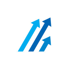 financial logo , arrow up business logo