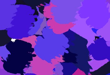 Light Pink, Blue vector template with chaotic shapes.