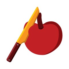 apple and knife