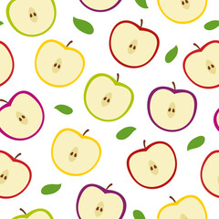 Colorful Apple Seamless Pattern