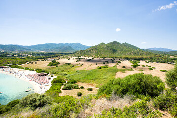 Sardinian Beach. Cala Monte Turno Beach.