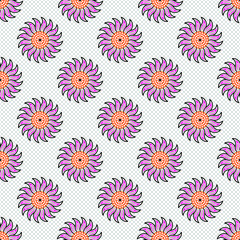 colorful vector flower pattern design