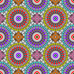 vector seamless pattern with flowers design