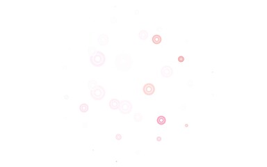 Light Red vector pattern with spheres.