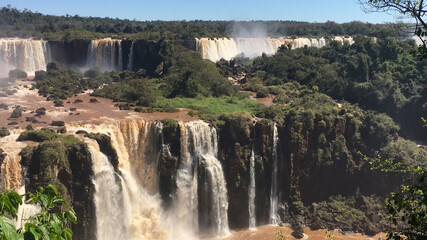 View of Iguazu Falls from the Brazilian side.  