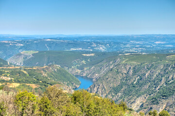 River Sil Canyon, Spain, HDR Image