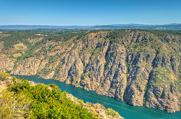 Fototapeta na wymiar River Sil Canyon, Spain, HDR Image