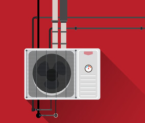 Air condition system with tubes