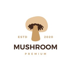 mushroom logo vector icon illustration