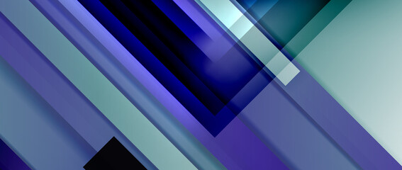 Obraz premium Dynamic lines on fluid color gradient. Trendy geometric abstract background for your text, logo or graphics