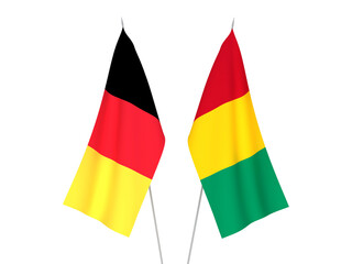 Belgium and Guinea flags
