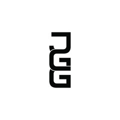 jgg letter original monogram logo design
