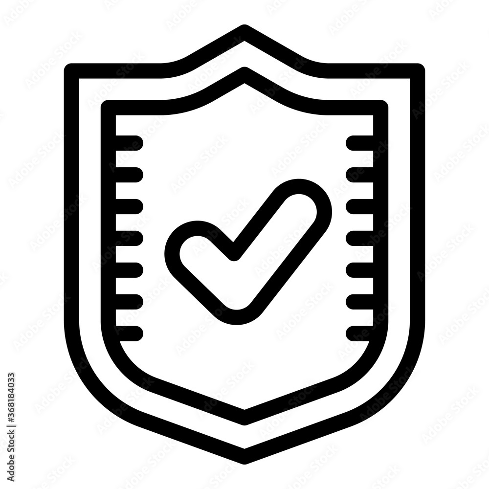 Poster protected personal information icon. outline protected personal information vector icon for web desi
