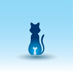 cat and mouse icon