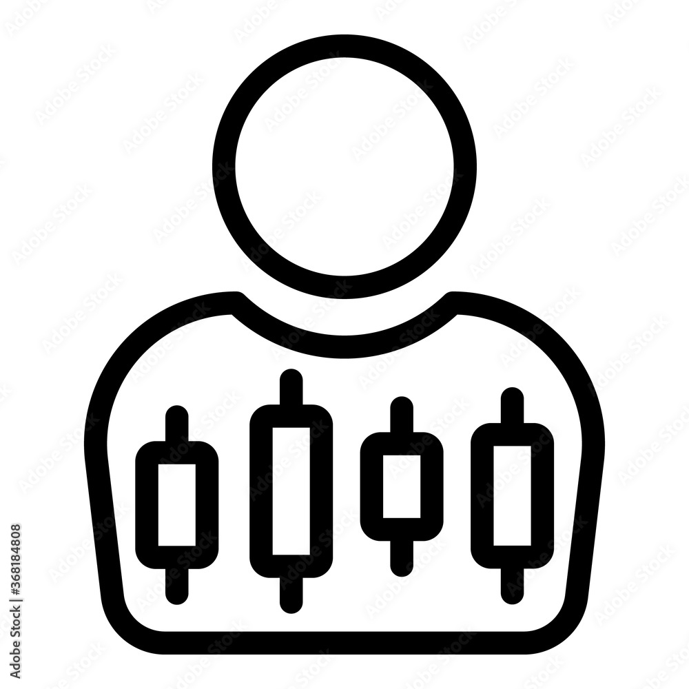 Poster control personal ability icon. outline control personal ability vector icon for web design isolated 
