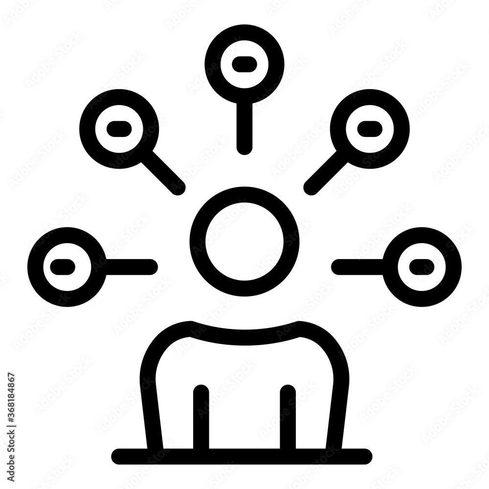 Poster skill development icon. outline skill development vector icon for web design isolated on white backg