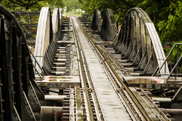 Kanchanaburi River kwai bridge, Burma Siam Railway, Kanchanaburi Province, Thailand, Asia