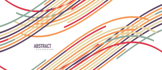 Аbstract moving colorful lines vector backgrounds for cover, placard, poster, banner or flyer