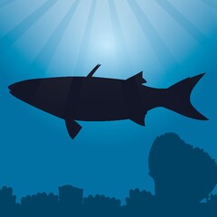 bluespot mullet silhouette