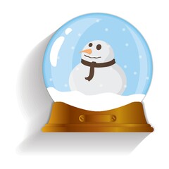snowman snow globe