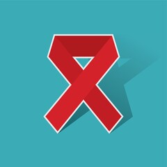 red ribbon aids awareness