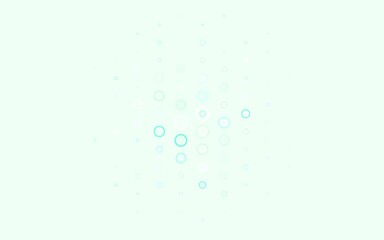 Light Green vector backdrop with dots.