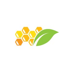 honey comb vector icon illustration