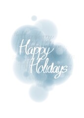 Naklejka na ściany i meble happy holiday card