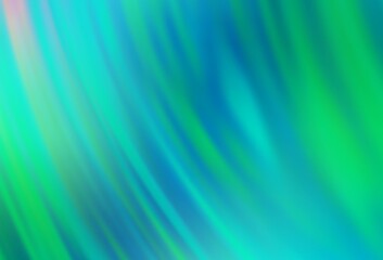 Light Green vector blurred bright pattern.