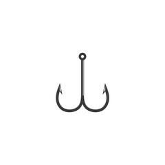 fishing hook  logo icon vector illustration