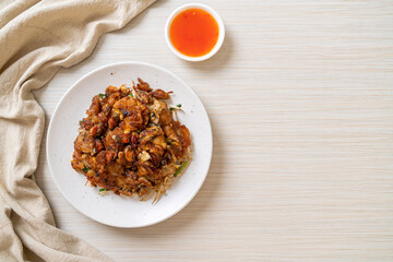 Crispy Fried Mussel Pancake