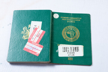 Nigeria passport both old and new