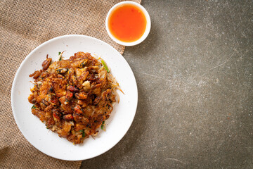 Crispy Fried Mussel Pancake