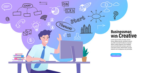 business man and business concept