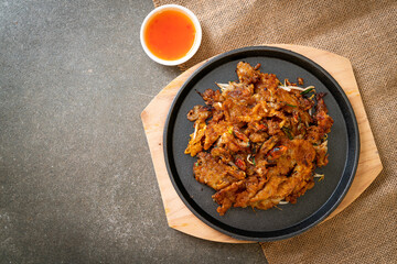 Crispy Fried Mussel Pancake