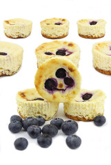 Mini blue berry cheese cakes