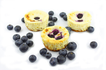 Mini blue berry cheese cakes