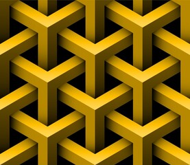 Obraz premium Abstract 3D seamless pattern