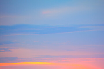 Naklejka na ściany i meble Blue Hour Heaven . Sky Background Early in the Morning 