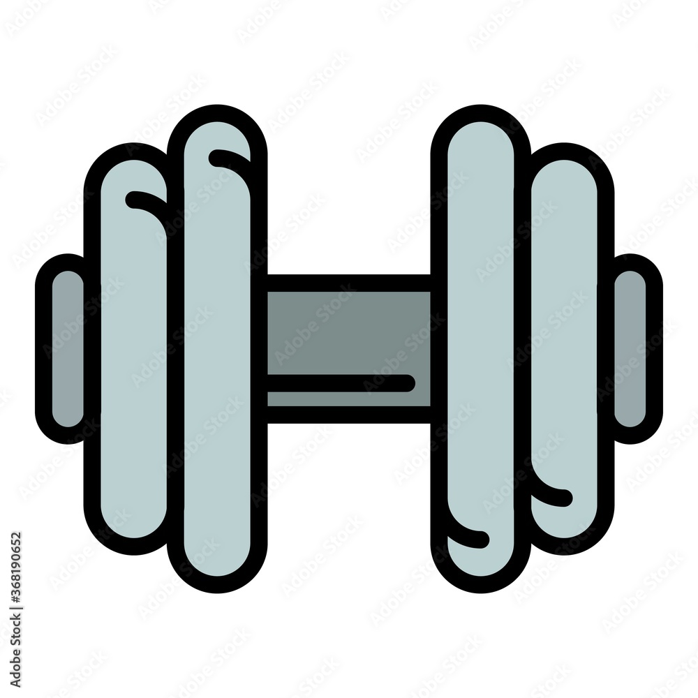Poster weight dumbbell icon. outline weight dumbbell vector icon for web design isolated on white backgroun